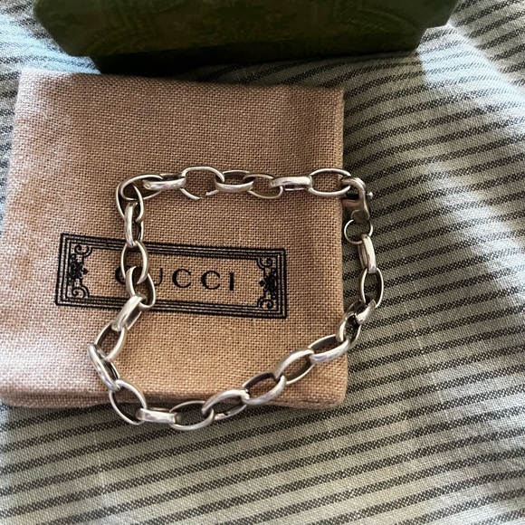 Gucci Accessories - Gucci Silver Link Chain Bracelet - Women's Silver Tone Accessory
